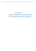 TEST BANK UNDERSTANDING PATHOPHYSIOLOGY 7TH EDITION BY HUETHER, MCCANCE