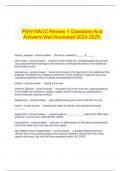  PSW NACC Review 1 Questions And Answers Well Illustrated 2024-2025&period;