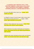 CALIFORNIA DMV WRITTEN TEST &lpar;A NEW UPDATED VERSION&rpar; LATEST 2024 ACTUAL TEST REAL QUESTIONS AND CORRECT VERIFIED ANSWERS &vert;ALREADY A GRADED &lpar;BRAND NEW&excl;&excl;&rpar;