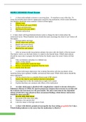 NURS 203HESI Final Exam &vert; 2022 latest update 