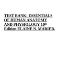 Test bank for essentials of human anatomy and physiology 10th edition Elaine N. Marieb (All Chapters)
