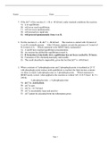 Exam (elaborations) BIOLOGY Bio 430 Biochemistry 