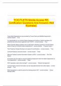   TCIC&sol;TLETS Mobile Access RE-Certification Questions And Answers Well Illustrated&period;