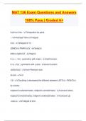 MAT 136 Exam Questions and Answers 100&percnt; Pass &vert; Graded A&plus;