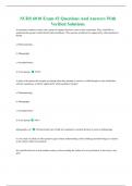 NURS 6010 Exam &num;2 Questions And Answers With Verified Solutions