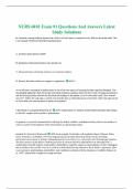 NURS 6010 Exam &num;1 Questions And Answers Latest Study Solutions