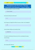 Menopause and Hormone Therapy Questions and Answers &vert; Latest Update