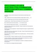 FPCC EXAM 2 &lpar;FLUID & ELECTROLYTES&rpar; EXAMINATION QUESTIONS WITH ALL CORRECT ANSWERS 