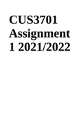 CUS3701 Assignment 1 2021