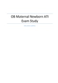 OB Maternal Newborn ATI Exam Study 