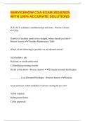 SERVICENOW CSA EXAM 2024&sol;2025 WITH 100&percnt; ACCURATE SOLUTIONS