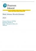 Pearson Edexcel GCSE In Religious Studies B Paper 1 Religion & Ethics 1G  Sikhism Mark Scheme &lpar;Results&rpar; Summer 2024