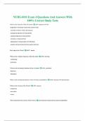 NURS 6010 Exam 4 Questions And Answers With 100&percnt; Correct Study Tests