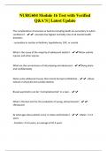 NURG604 Module 16 Test with Verified Q&A&rsquo;S &vert; Latest Update