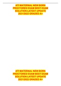 ATI MATERNAL NEW BORN  PROCTORED EXAM BEST EXAM SOLUTION LATEST UPDATE 2021&sol;2022 GRADED A&plus;