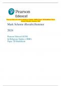 Pearson Edexcel GCSE In Religious Studies &lpar;1RB0&rpar; Paper 3D Buddhism Mark  Scheme &lpar;Results&rpar; Summer 2024 