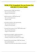 NURG 5710&colon; Sympathetic Nervous System Test with Q&A&rsquo;S &vert; Latest Update