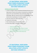 ATI MATERNAL NEW BORN PROCTORED EXAM BEST EXAM SOLUTION LATEST UPDATE 2021&sol;2022 GRADED A&plus;