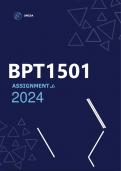 BPT1501 Assignment 6 &lpar;COMPLETE ANSWERS&rpar; Semester 2 2024
