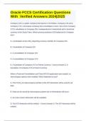 Oracle FCCS Certification Questions With Verified Answers 2024&vert;2025