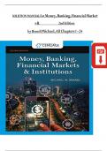 SOLUTION MANUAL for Money&comma; Banking&comma; Financial Markets & Institutions 2nd Edition  by Brandl Michael&comma; All Chapters 1 - 24