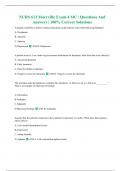 NURS 612 Maryville Exam 4 MC &vert; Questions And Answers &vert; 100&percnt; Correct Solutions