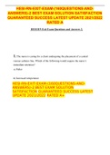NUR NURSING 2633 CHILD REVIEW FINAL-QUESTIONS AND ANSWERS NEW UPDATE 2022  