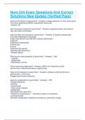 Nurs 534 Exam Questions And Correct Solutions New Update &lpar;Verified Pass&rpar;