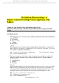 McCuistion&colon; Pharmacology&colon; A Patient-Centered Nursing Process Approach&comma; 10th Edition Test Bank
