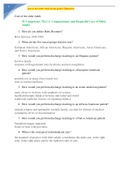 NURS C475 Care of the older Adult study guide OBjectives Latest
