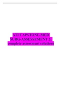 ATI CAPSTONE-MED SURG-ASSESSEMENT 2; complete assessment solutions