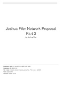 Summary Joshua Filer Network design Proposal Part 3