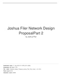  Joshua Filer Network Design Proposal Part 2