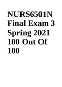NURS6501N Final Exam 3 Update 2023