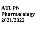 ATI PN Pharmacology  Exam Update 2021/2022