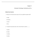 Computing Essentials 2015 Complete&comma; O'Leary - Exam Preparation Test Bank &lpar;Downloadable Doc&rpar;