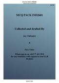 IND2601 MCQ EXAM PACK 2022