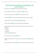 SDI Open Water Scuba Diver Exam Questions And Answers Rated A&plus;