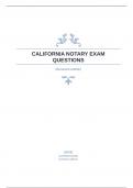 CALIFORNIA NOTARY EXAM QUESTIONS with correct answers&period;docx