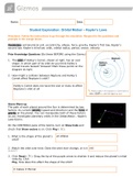 Orbital Motion - Keplers Laws (Gizmo)