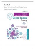 Test Bank- Timby's Introductory Medical-Surgical Nursing&comma; 13th Edition &lpar; Donnelly-Moreno&comma; 2024&rpar;  All Chapters 1- 72&vert;&vert; Newest Edition 