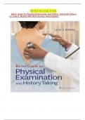 TEST BANK FOR Bates' Guide To Physical Examination and History Taking 3th Edition by Lynn S&period; Bickley MD FACP &lpar;Author&rpar; latest Update&period;