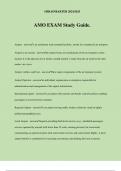 AMO EXAM Study Guide&period;