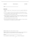 Linear Algebra exam questions
