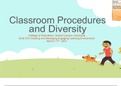ELM 510 Topic 4 Assignment 1: Classroom Procedures and Diversity