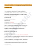 Shock&comma; Burns&comma; SCI&comma; and Emergency Nursing NCLEX Study Questions 2022 &lpar;A&plus; GRADED 100&percnt; VERIFIED&rpar; LATEST 2022