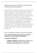 EML1501 Assignment 4 &lpar;COMPLETE ANSWERS&rpar; 2024 &lpar;651384&rpar; - DUE 27 September 2024