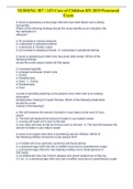 NURSING 307 &sol; ATI Care of Children RN 2019 Proctored Exam Questions and Answers