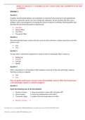 NURS 251 Module 1 Pharmacology Questions and Answers- Portage Learning