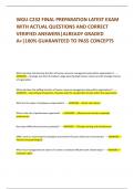 WGU C232 FINAL PREPARATION LATEST EXAM WITH ACTUAL QUESTIONS AND CORRECT VERIFIED ANSWERS&vert;ALREADY GRADED A&plus;&vert;100&percnt; GUARANTEED TO PASS CONCEPTS